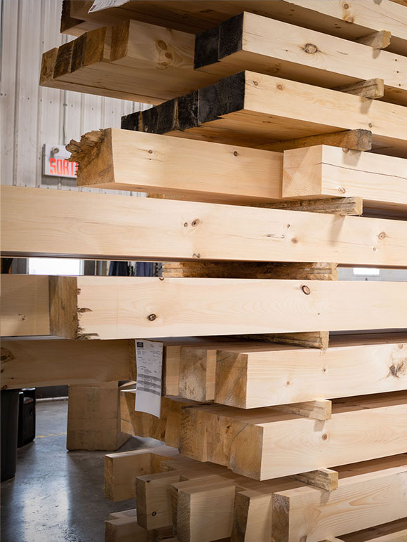 Dorval Timber's cut of different sizes